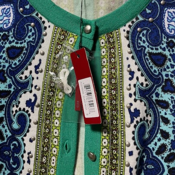 Red  Beautiful Cardigan Size S Multiples Colors NWT - Picture 2 of 4